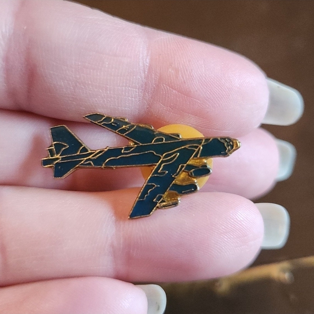 Vintage Airplane Enamel Pin
